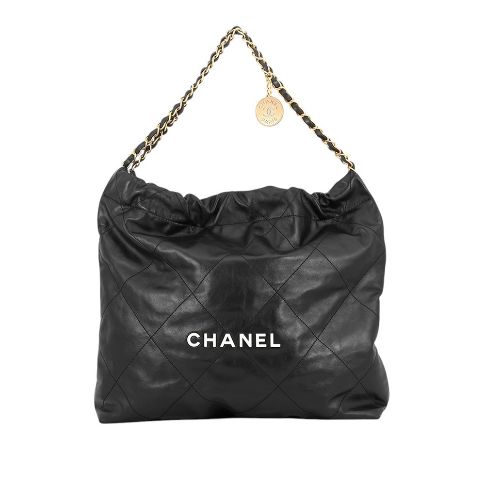 Pre-Loved Chanel Medium Quilted Shiny Calfskin 22 Handbag